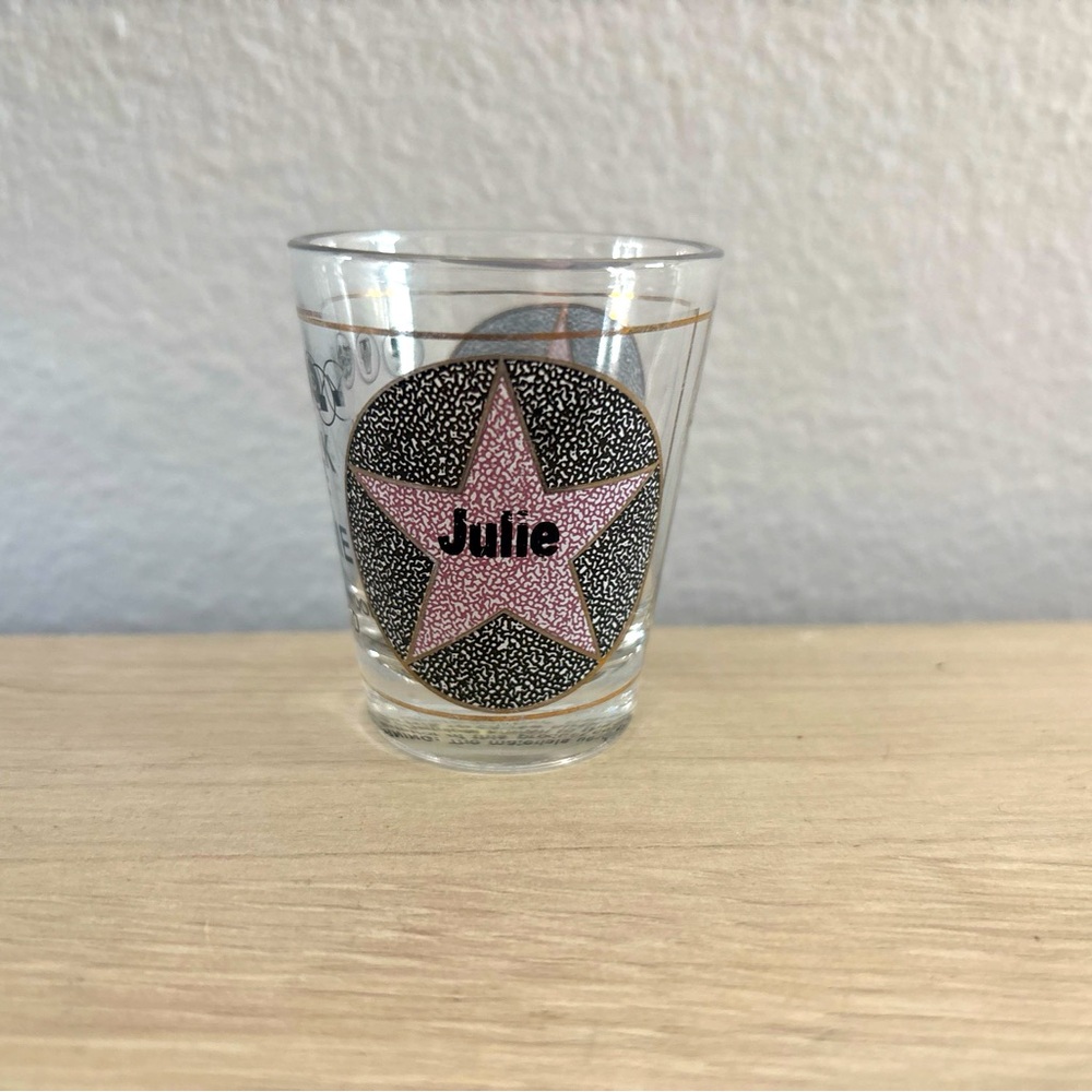 Hollywood Walk of Fame "JULIE" Short Shot Glass